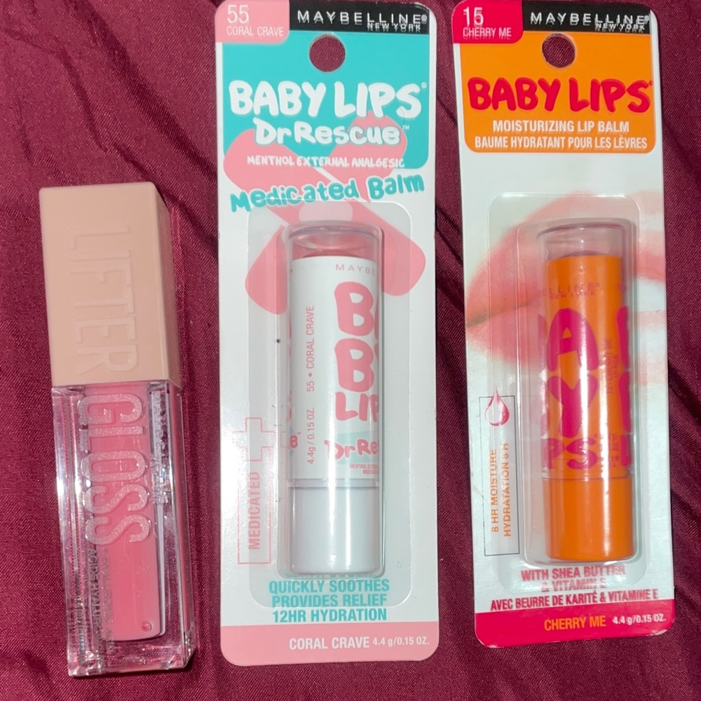 Maybelline lipgloss set